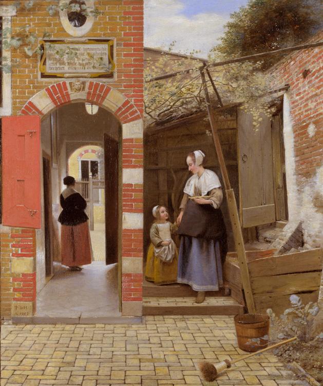 Pieter de Hooch The Courtyard of a House in Delft (mk08)